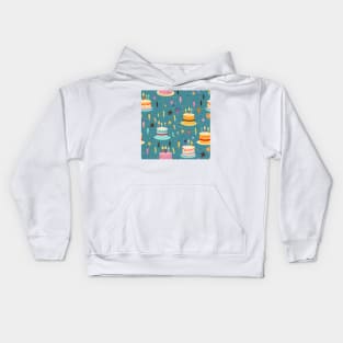 Happy Birthday Party Celebration Pattern 11 Kids Hoodie